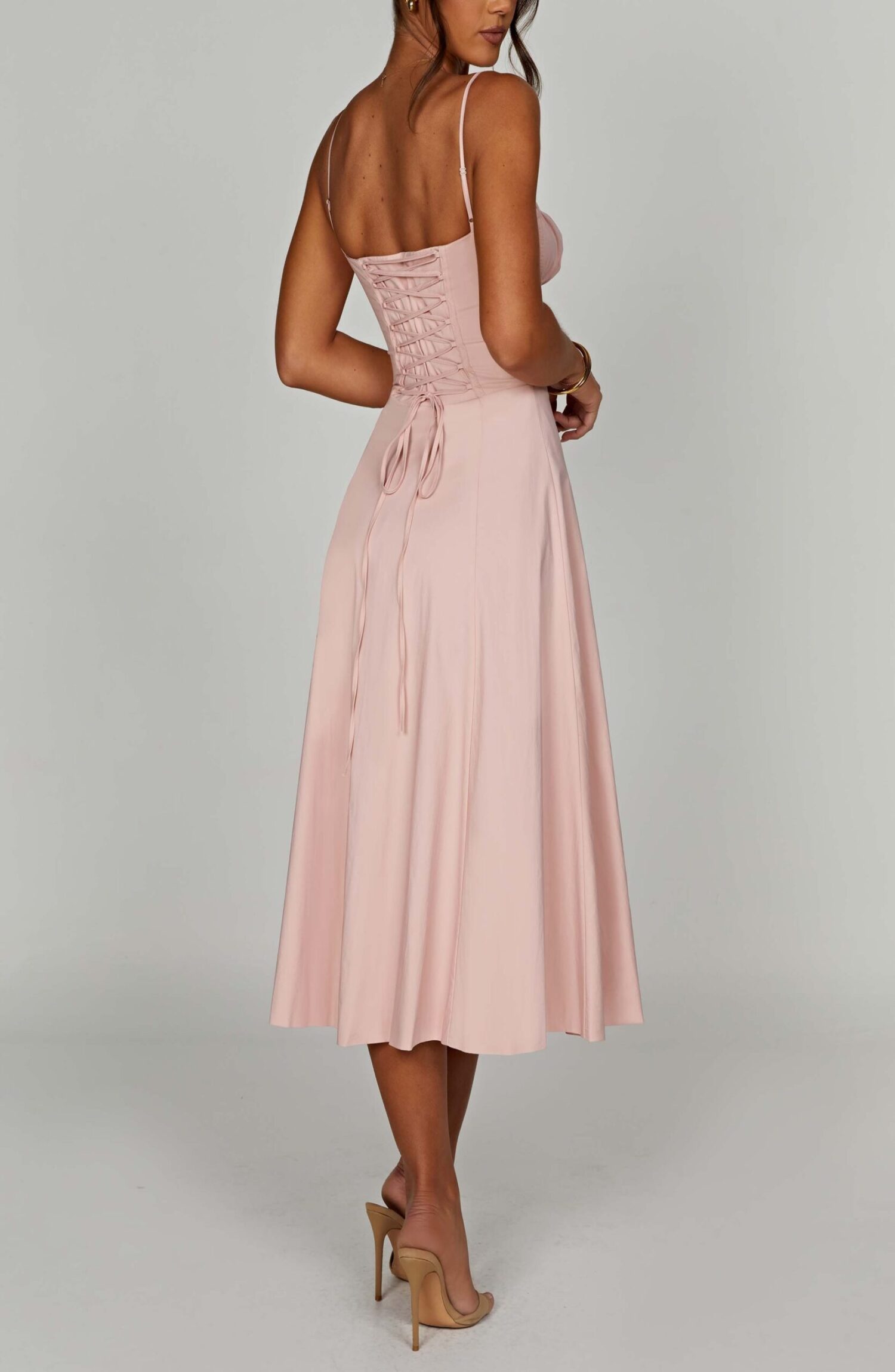 Deanna Midi Dress - Blush - Image 13