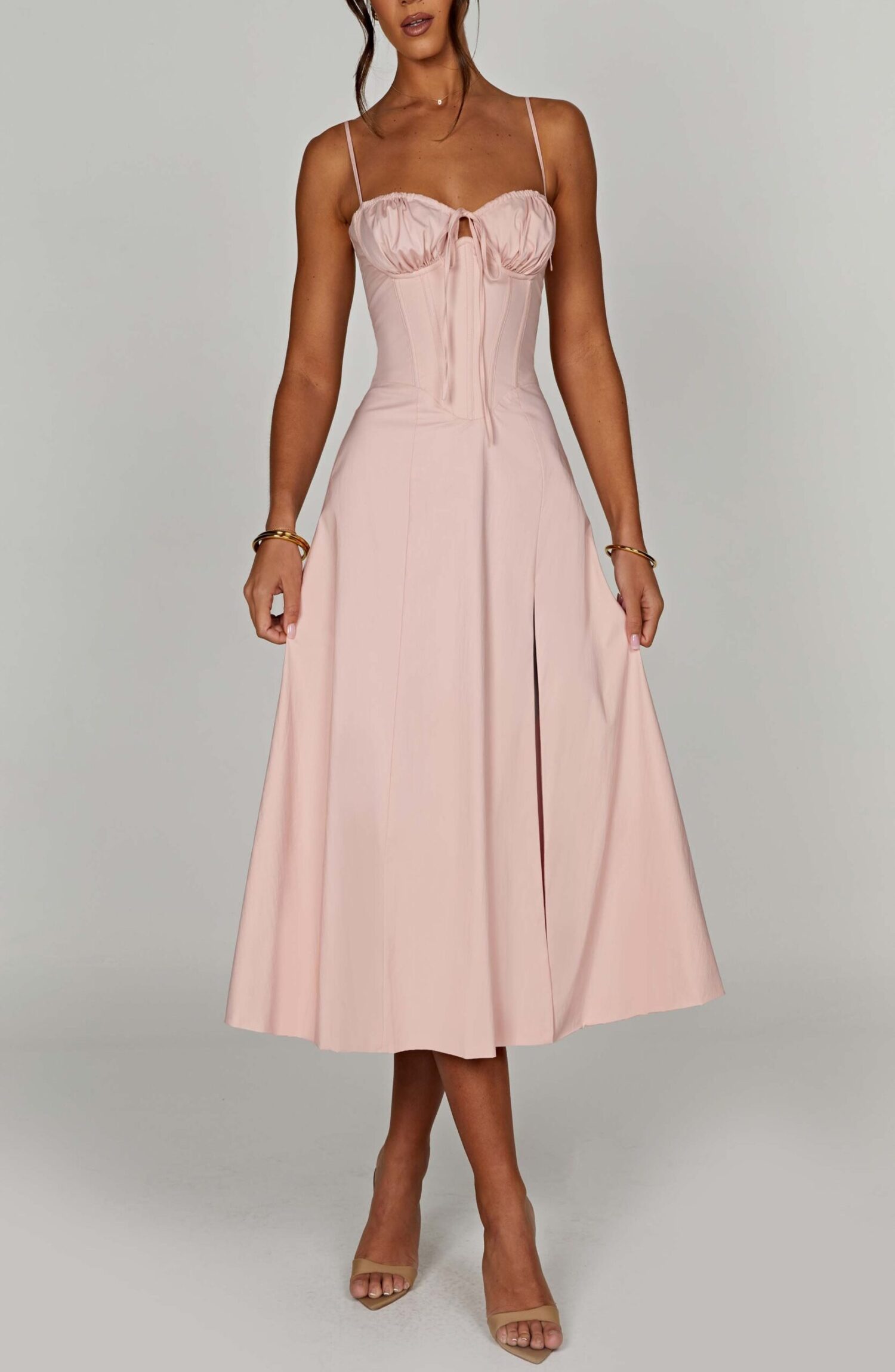 Deanna Midi Dress - Blush - Image 8