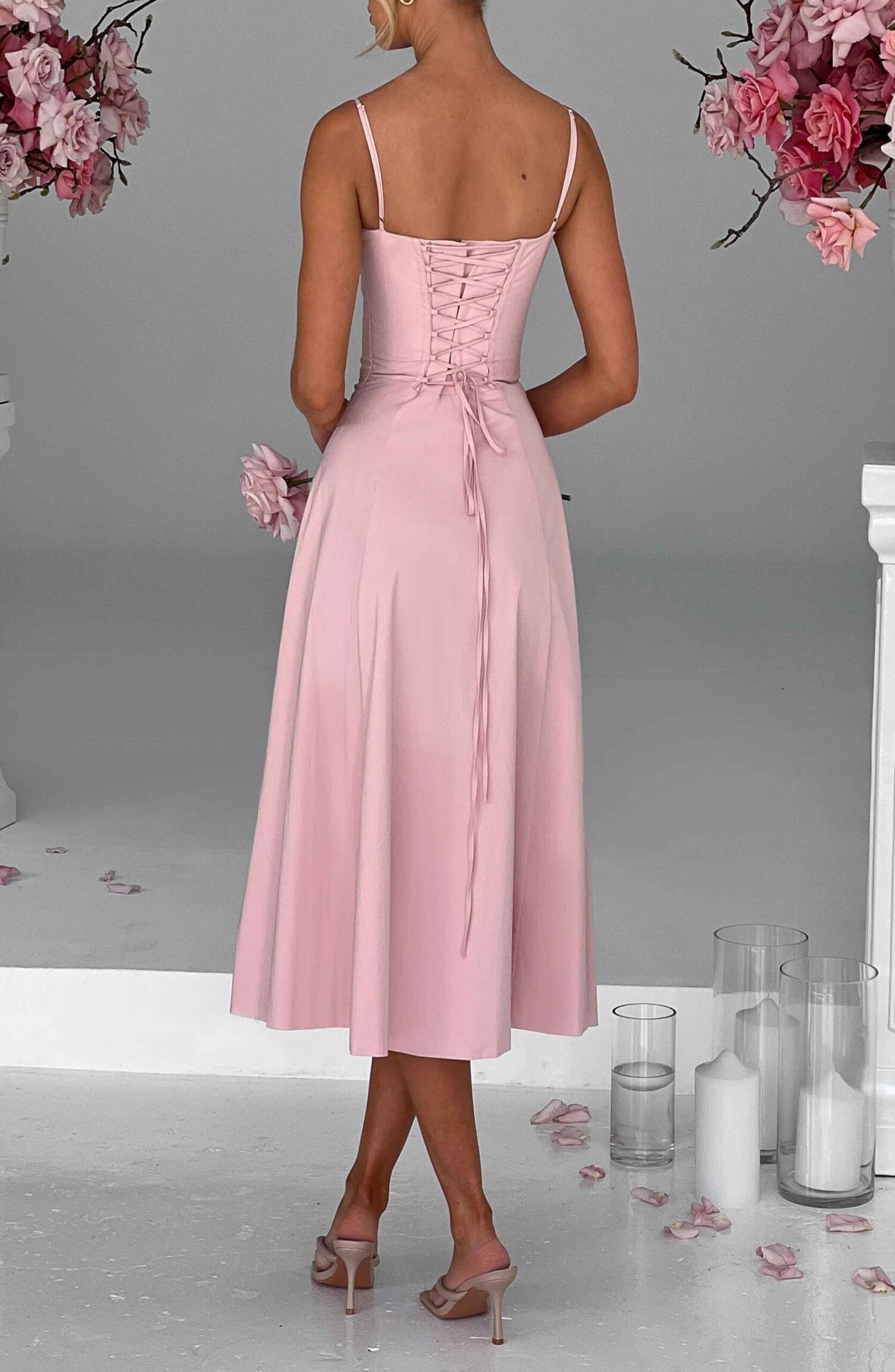 Deanna Midi Dress - Blush - Image 2