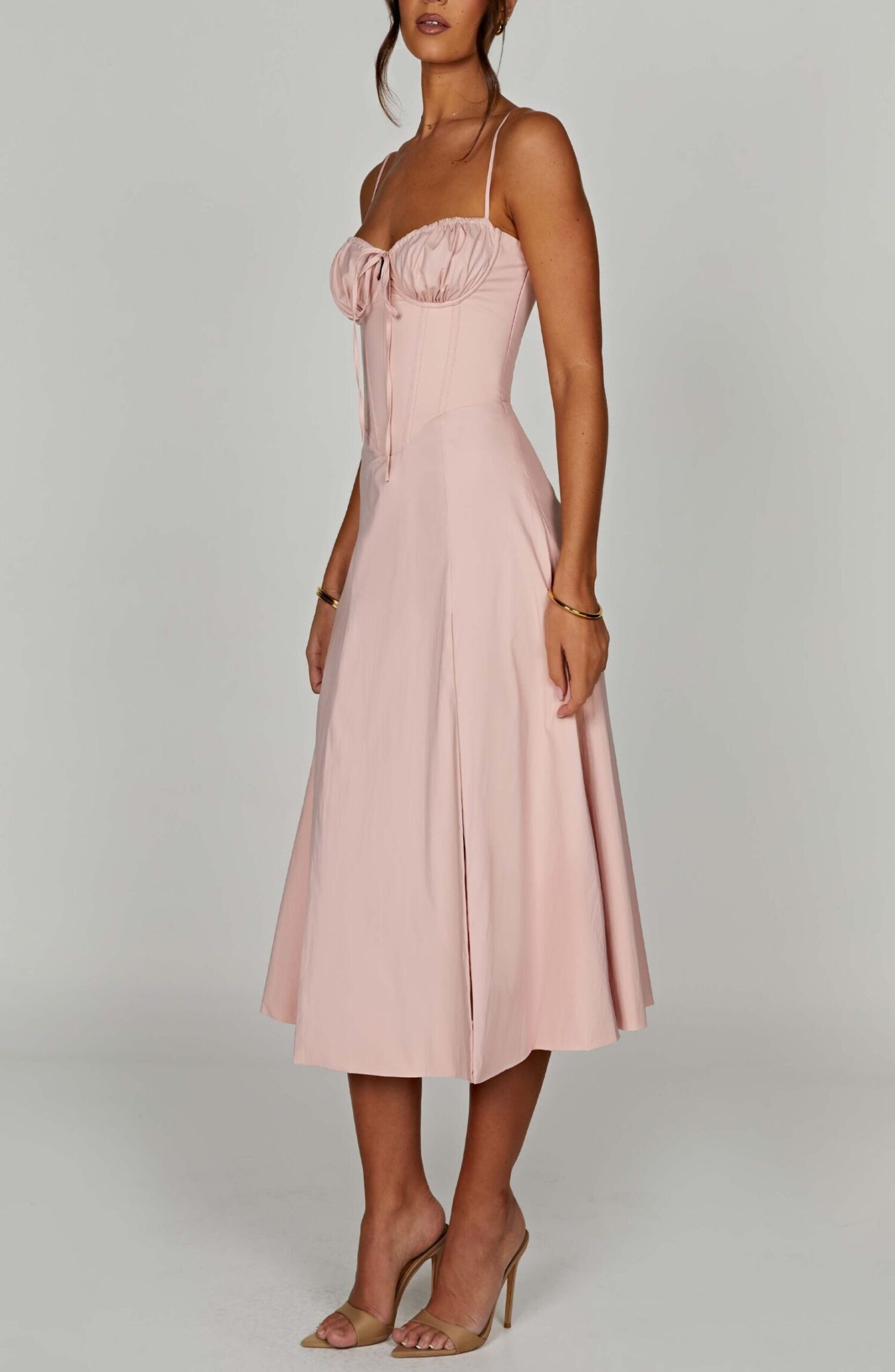 Deanna Midi Dress - Blush - Image 11