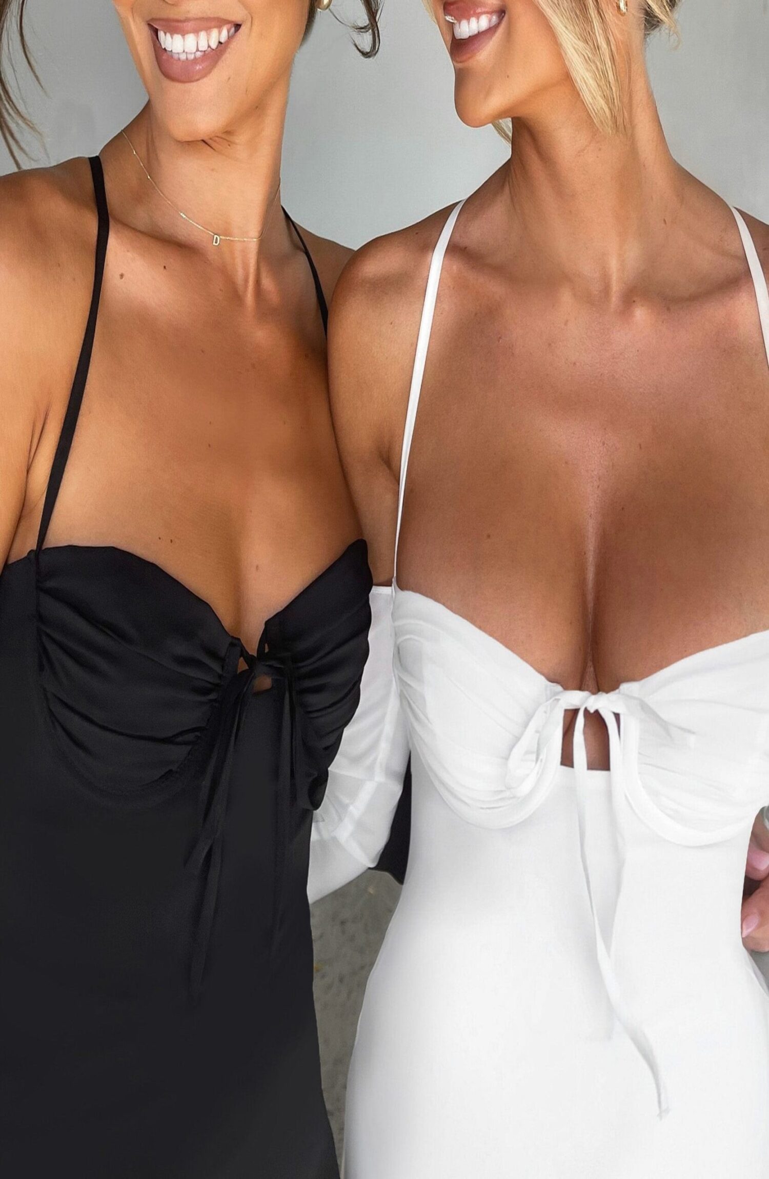 Fiona Black Chiffon Off-Shoulder Mini Dress with Plunging Back - Image 18