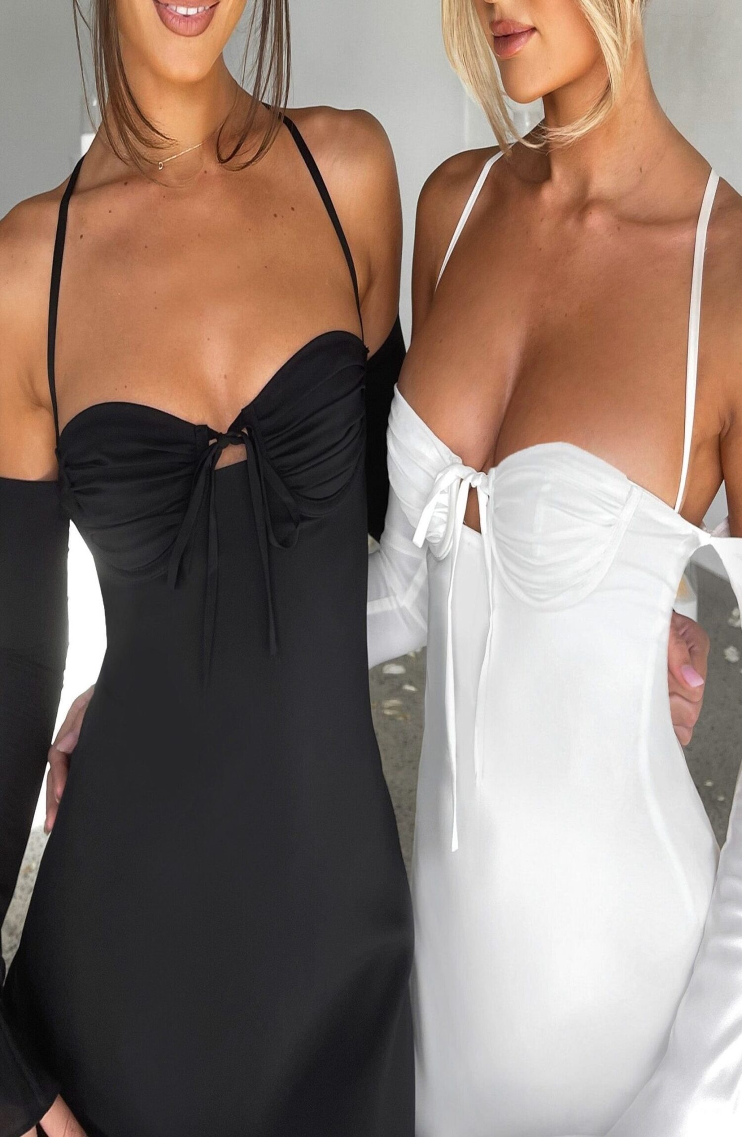 Fiona Ivory Chiffon Off-Shoulder Mini Dress with Plunging Back - Image 20