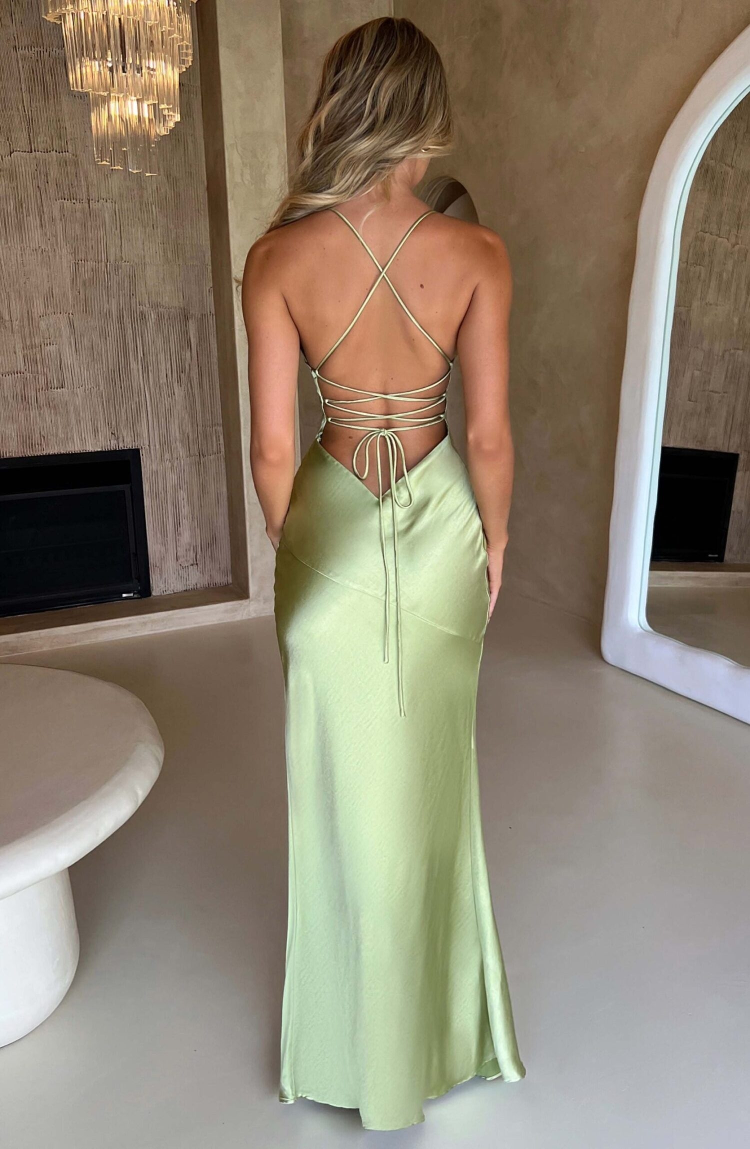 Isobel Maxi Dress Sage - Image 2