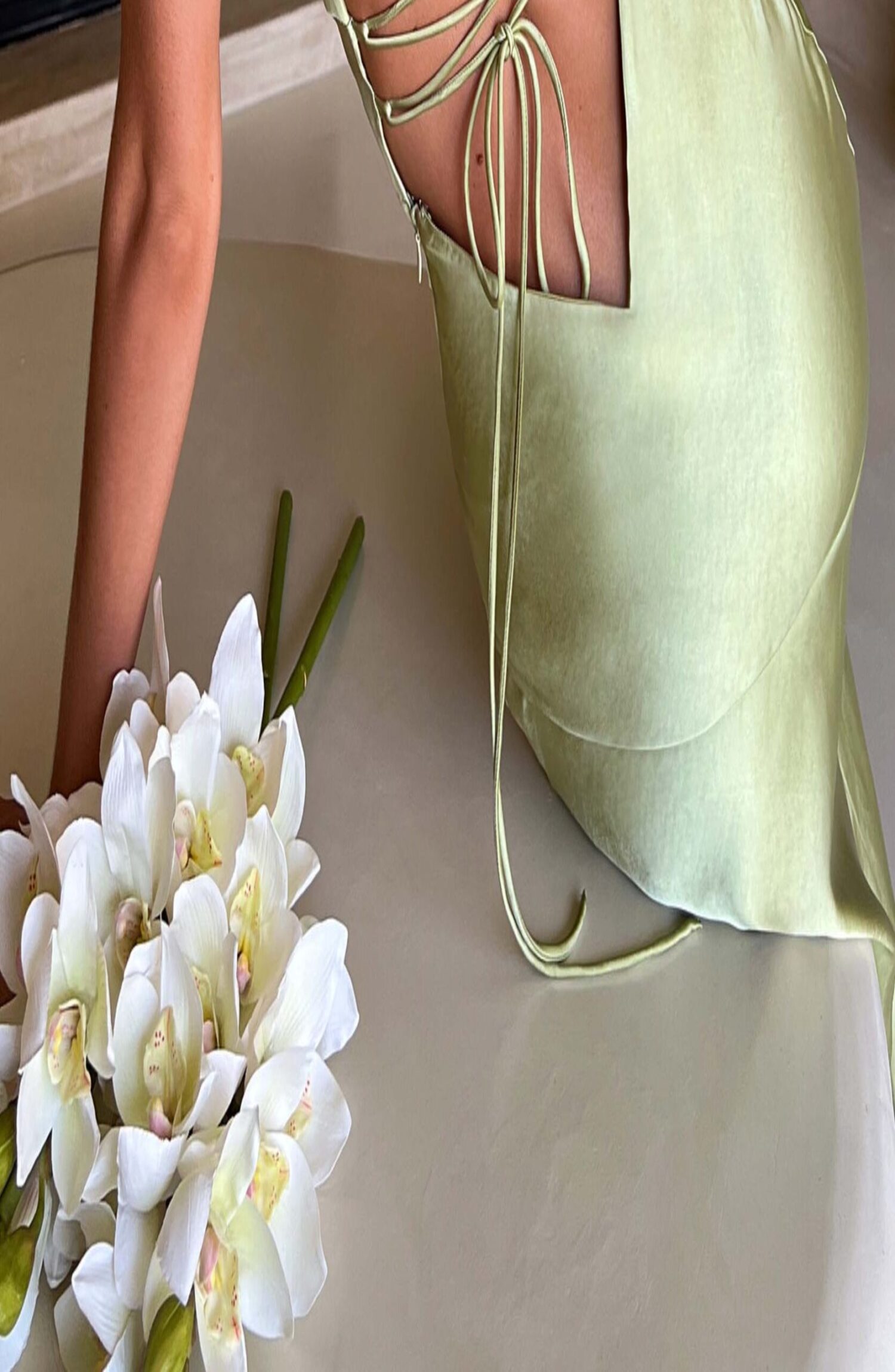 Isobel Maxi Dress Sage - Image 6