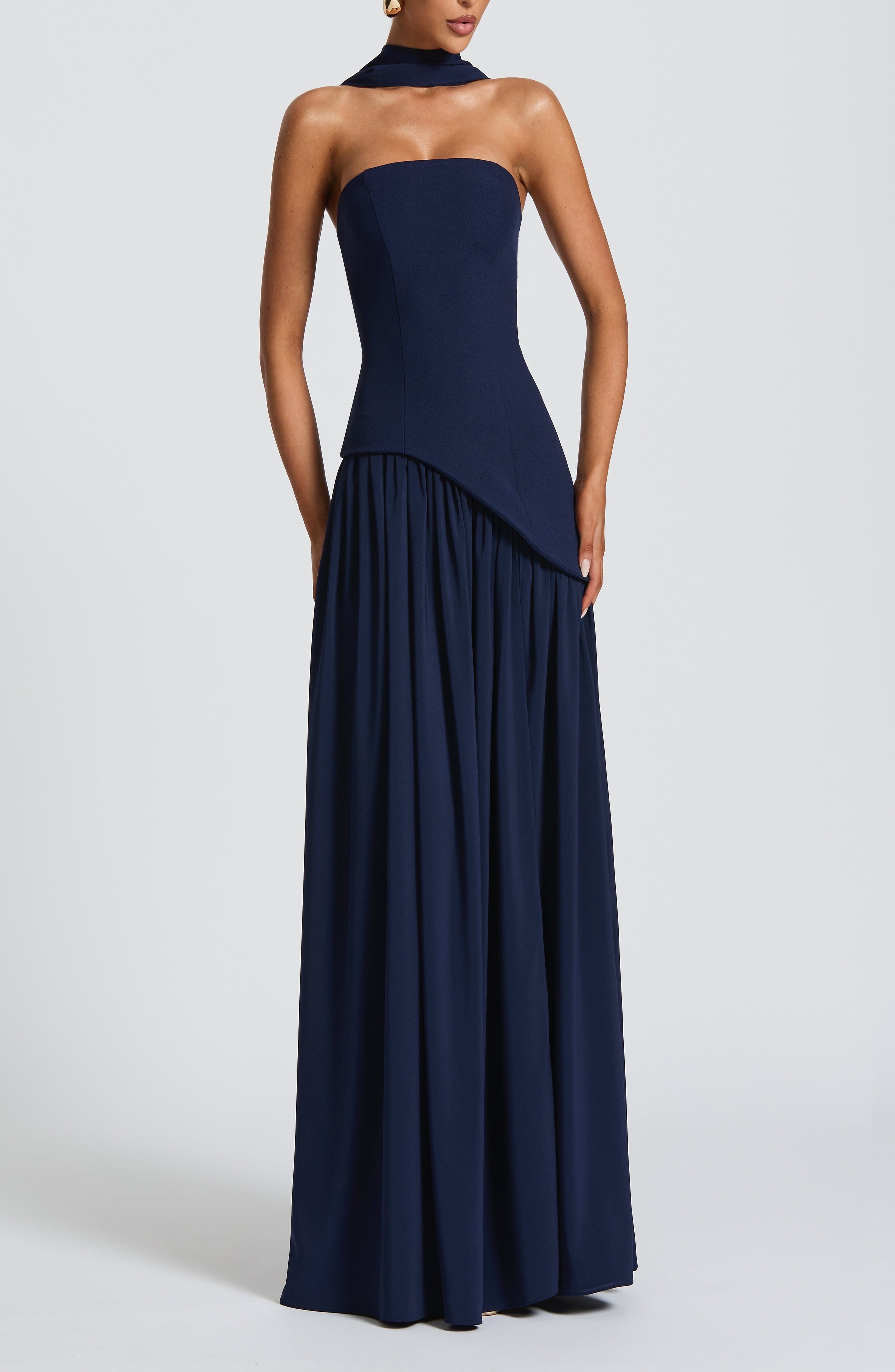 Maliyah Maxi Dress Navy - Image 7