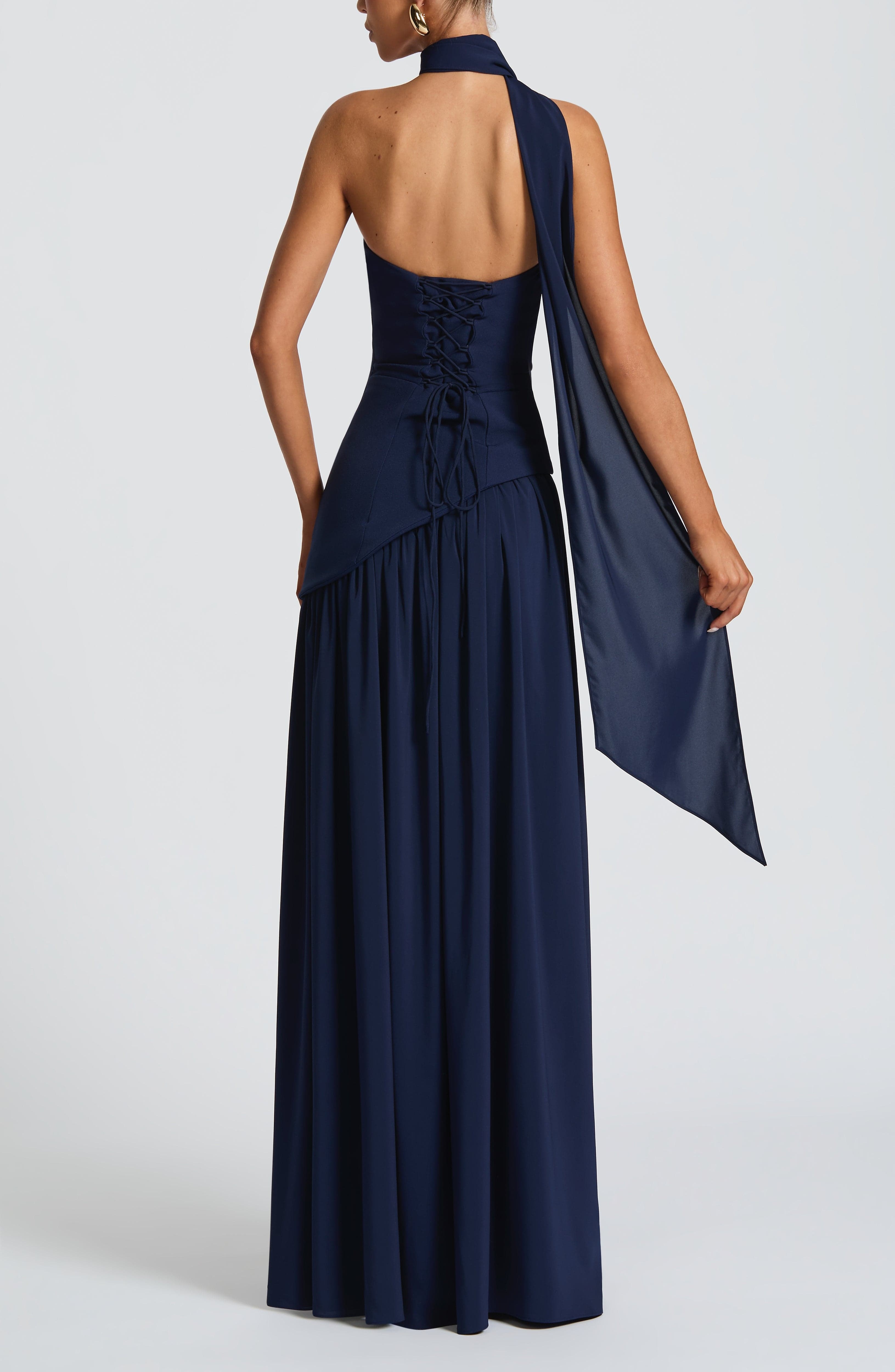 Maliyah Maxi Dress Navy - Image 4