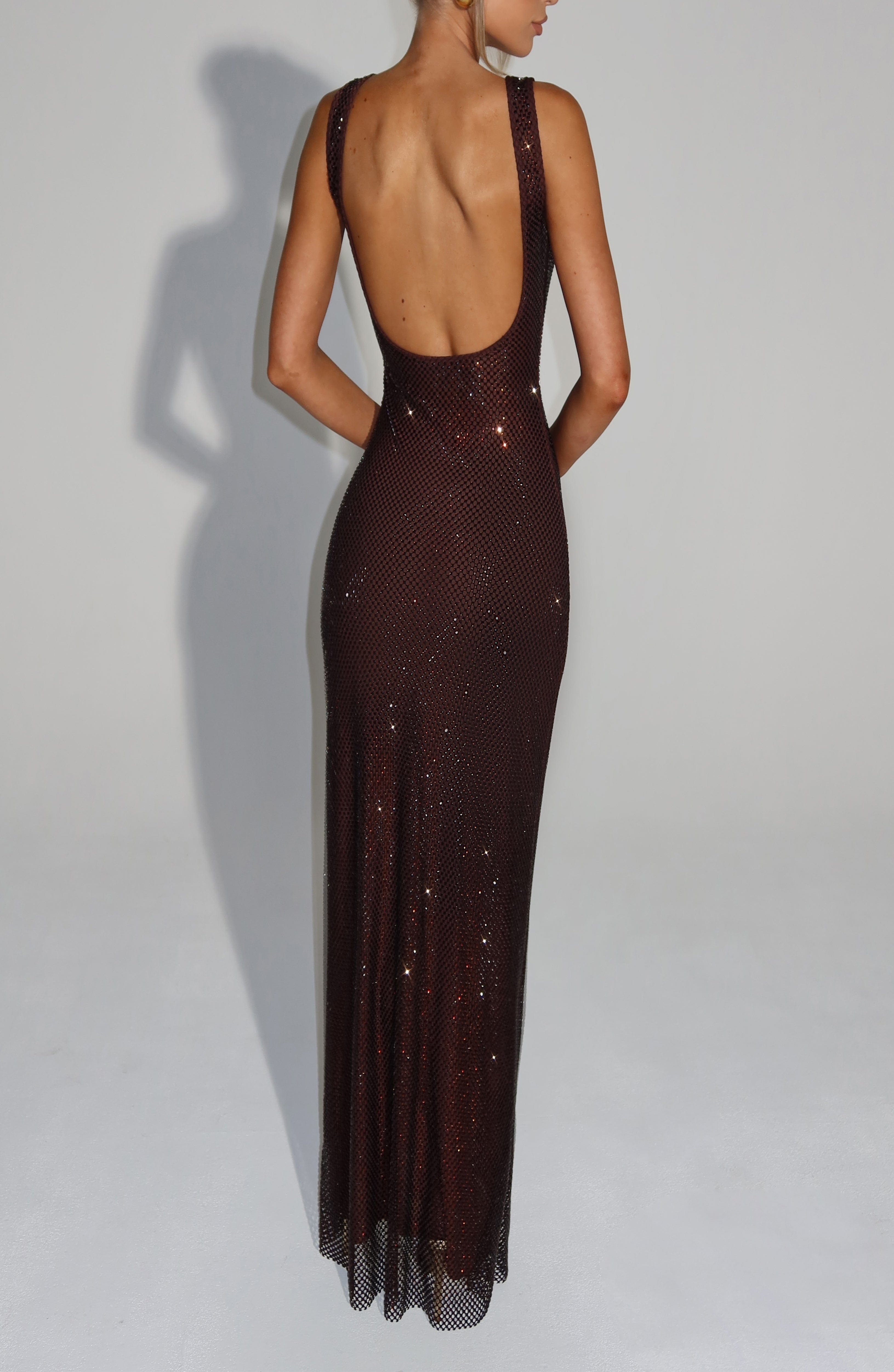 Plum Brown Maxi Dress - Image 2