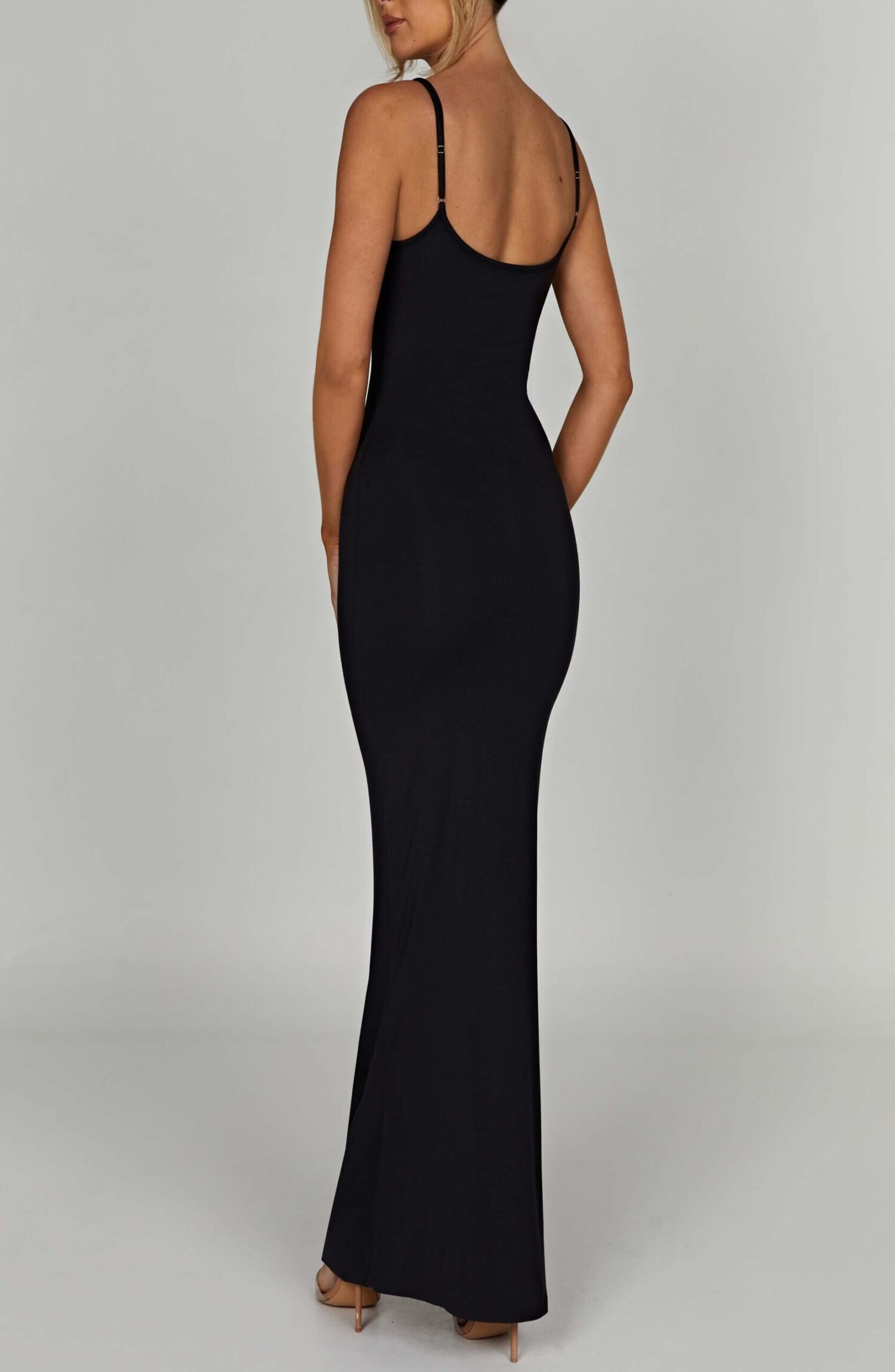 Saskia Black Maxi Dress: Buttery Soft, Double-Lined Comfort - Image 8