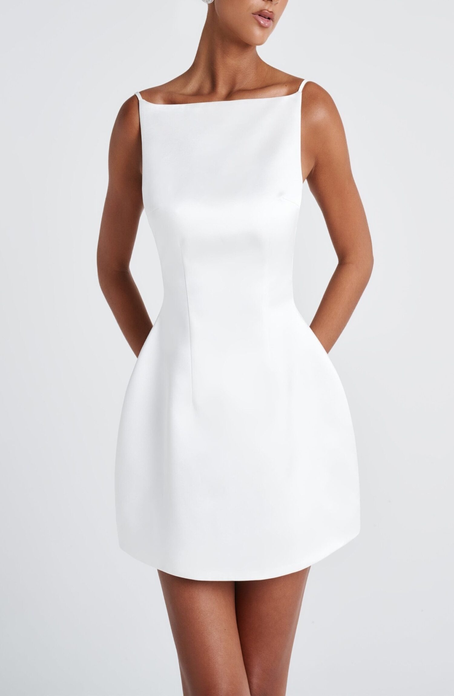 Tate Mini Dress Ivory - Image 3